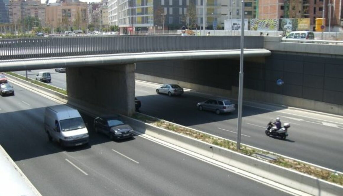 Burial of the C-31 on Gran Vía de L'Hospitalet