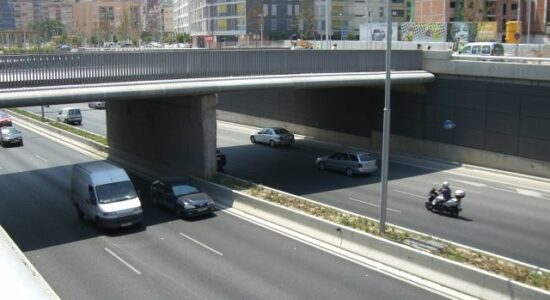 Burial of the C-31 on Gran Vía de L'Hospitalet