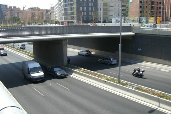 Burial of the C-31 on Gran Vía de L'Hospitalet