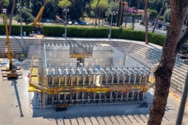 Temporary pools for the European Aquatics Championships in Rome